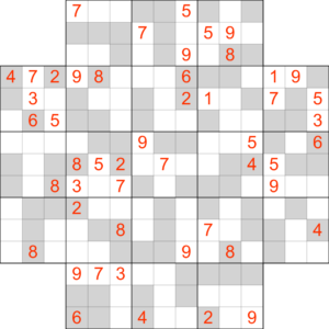 Sudoku Flower Odd Even Example