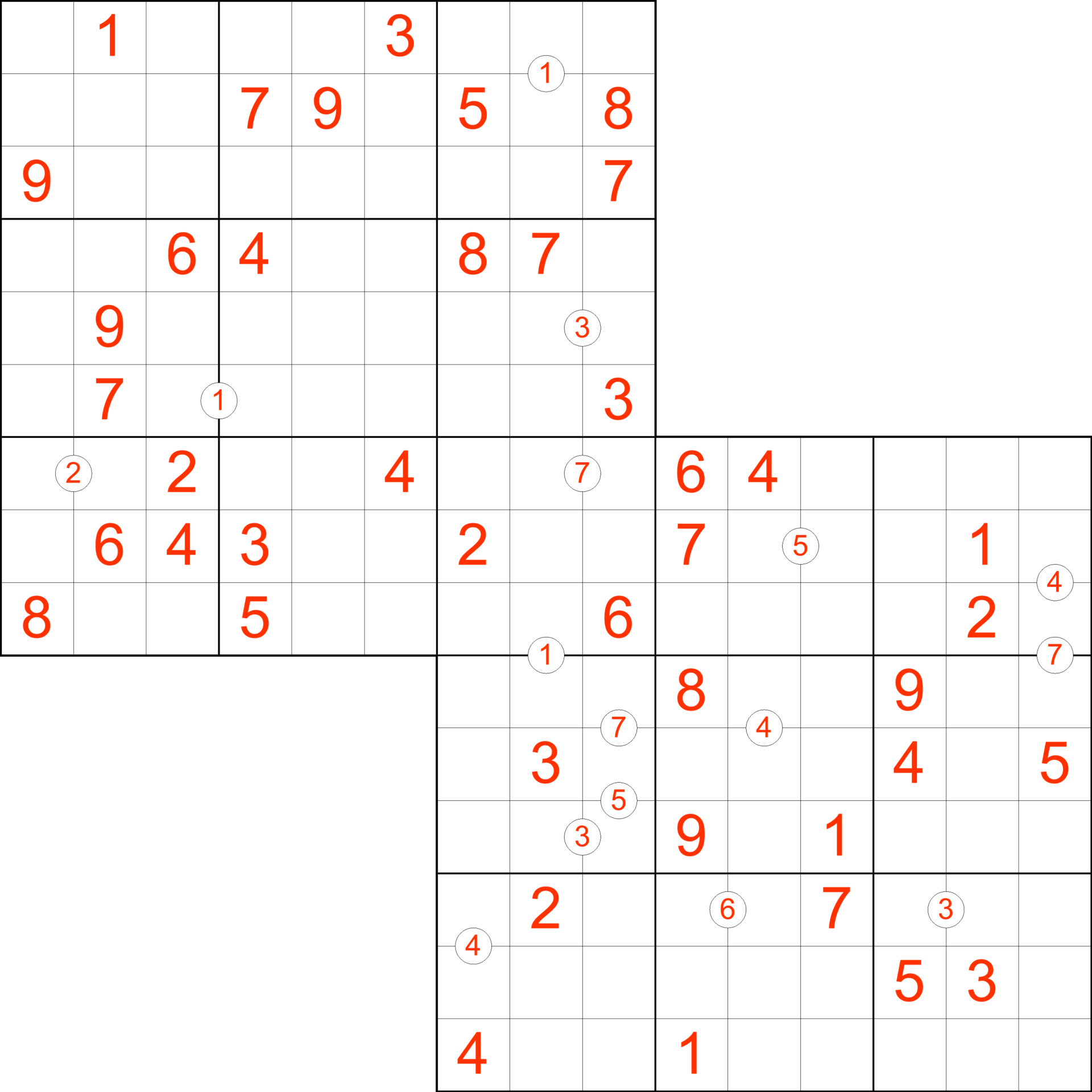 Sudoku Sensei Difference Example