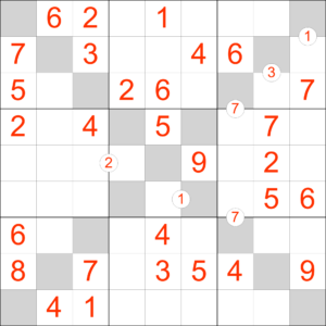 Sudoku X Difference Example