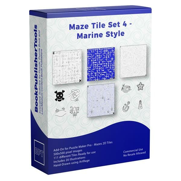 Maze Tile Set 4 - Marine Style