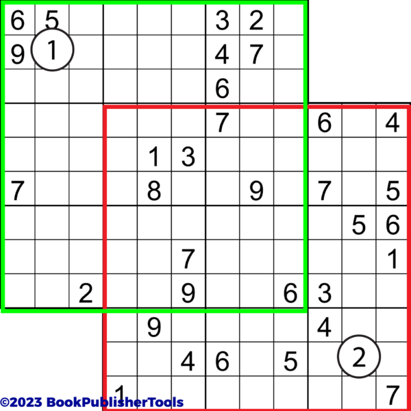 Sudoku DoubleDoku Overlapping Grids