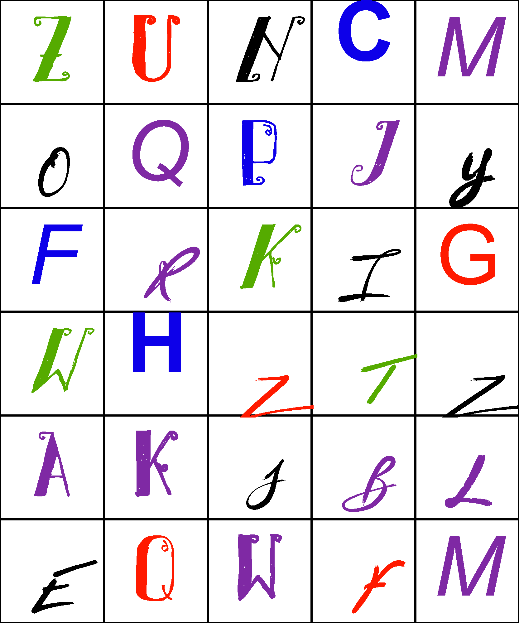 Letterbox Puzzle Chaotic