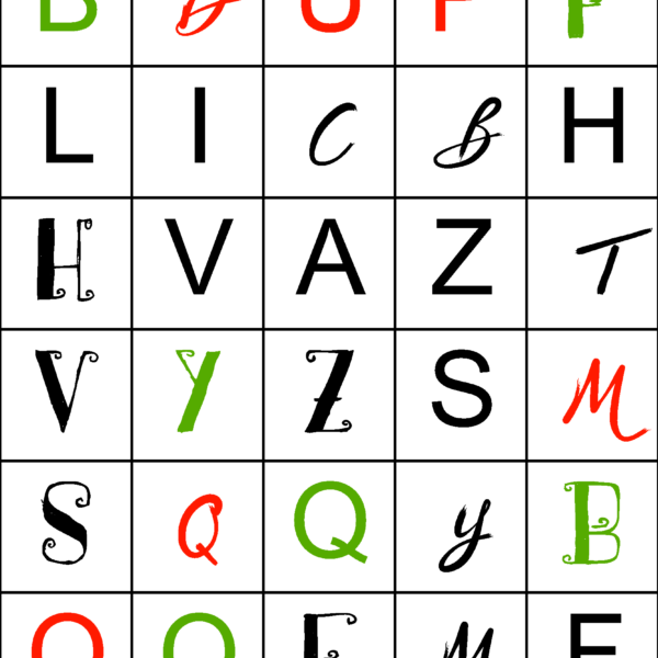 Letterbox Puzzle Colors