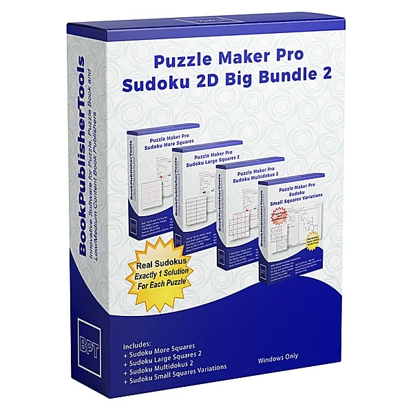 Puzzle Maker Pro - Sudoku 2D Big Bundle 2