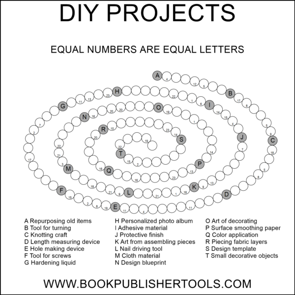 Spiral Letter Hints Puzzle Example