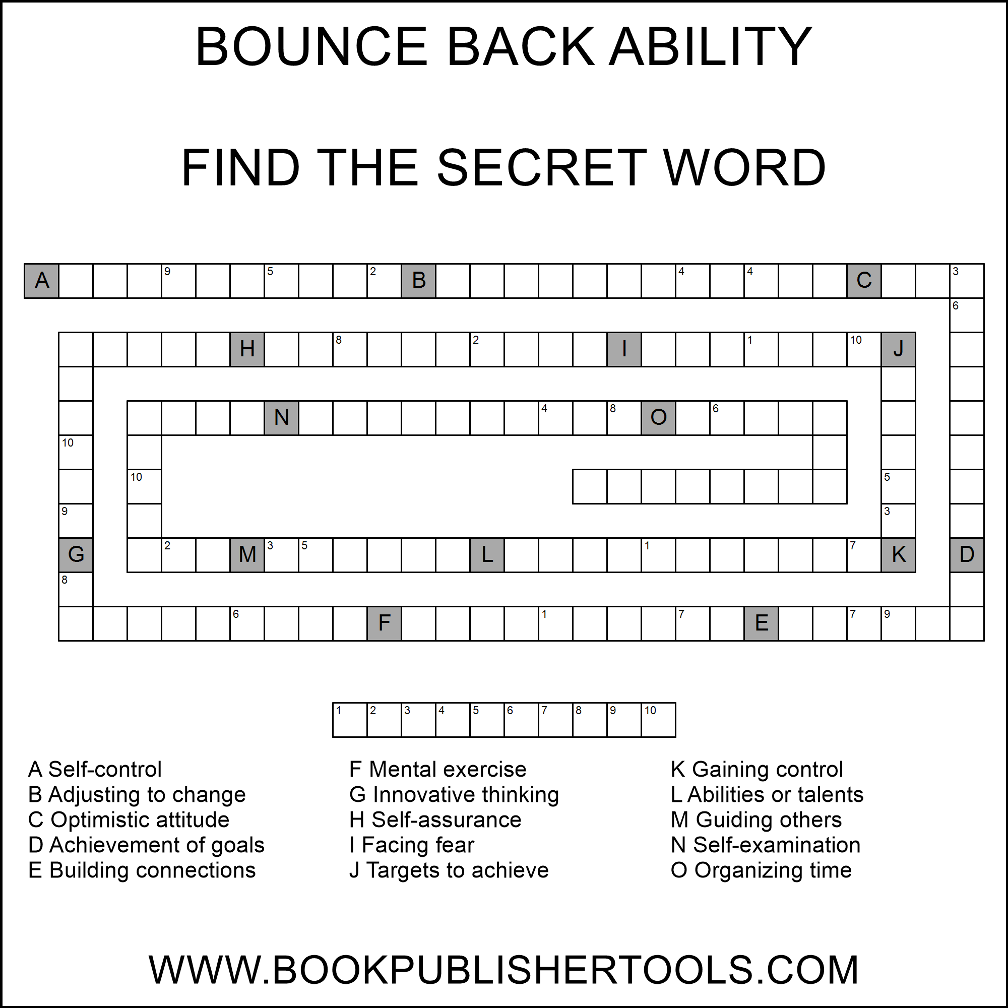 Secret Word Spiral Example