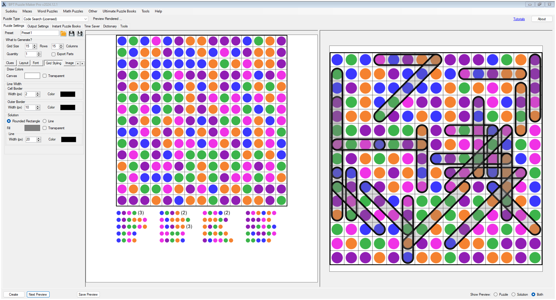 Puzzle Maker Pro - Color Code Search - Image 3
