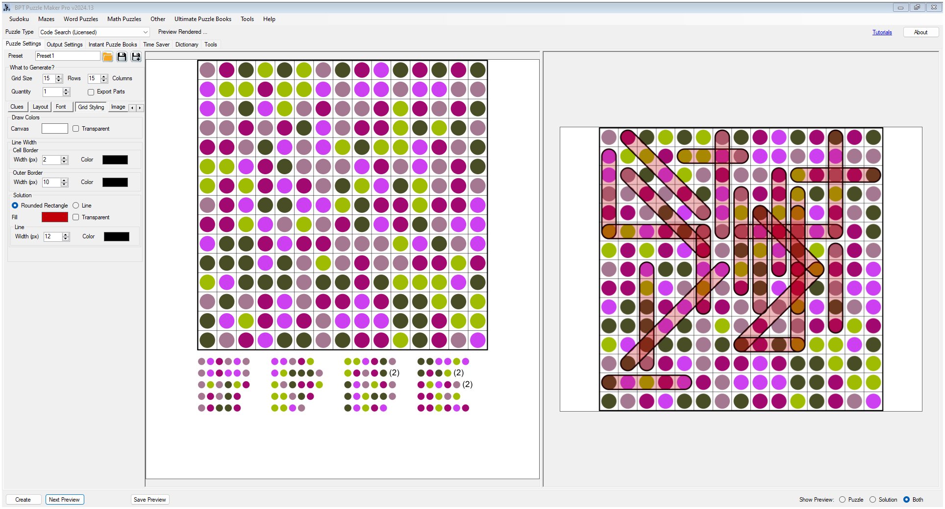 Puzzle Maker Pro - Color Code Search - Image 6