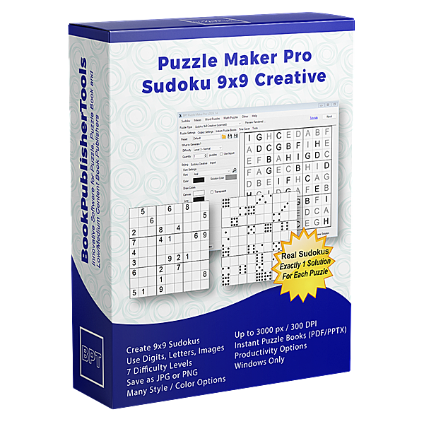 Puzzle Maker Pro Sudoku 9x9 Creative
