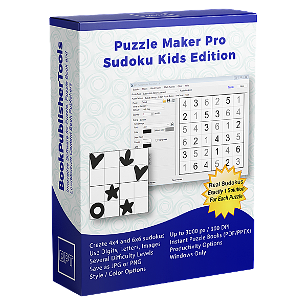 Puzzle Maker Pro Sudoku Kids Edition