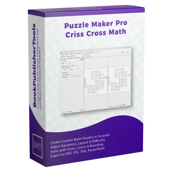 Puzzle Maker Pro - Criss Cross Math