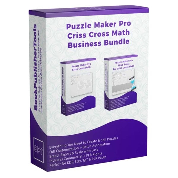 Puzzle Maker Pro – Criss Cross Math Business Bundle