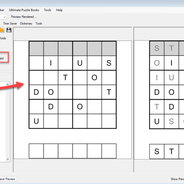 Wordoku - No Autofit will skip words until a word fits