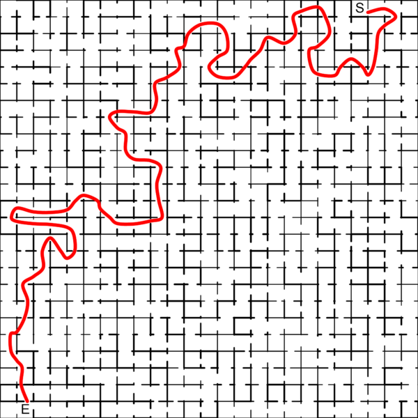 Mazes 2D Squares Random Walls