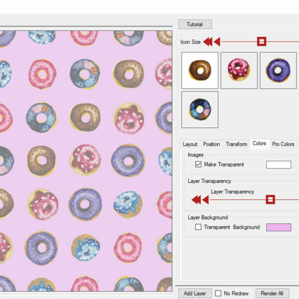 POD Pattern Maker Standard Layer Colors