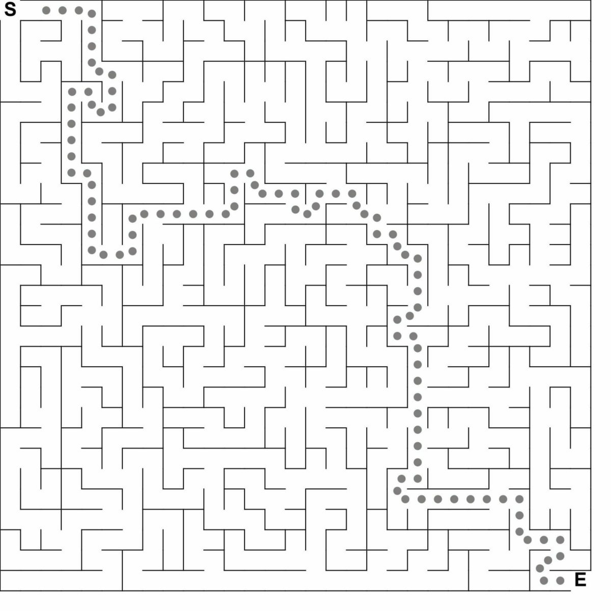 Puzzle Maker Pro maze solution image