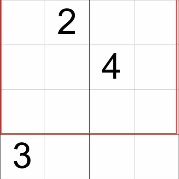 Sudoku 4x4 Sensei Overlapping Grids Illustration