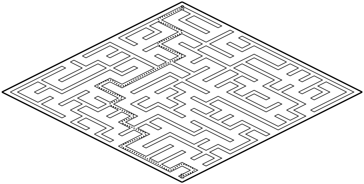 Flat Maze with 30% path