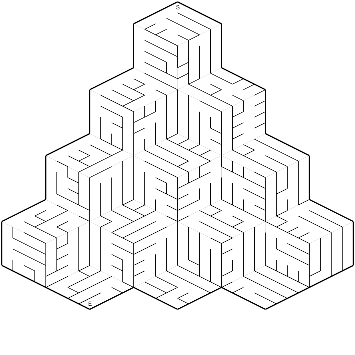 Mazes 3D Iso Complexity 0 Example