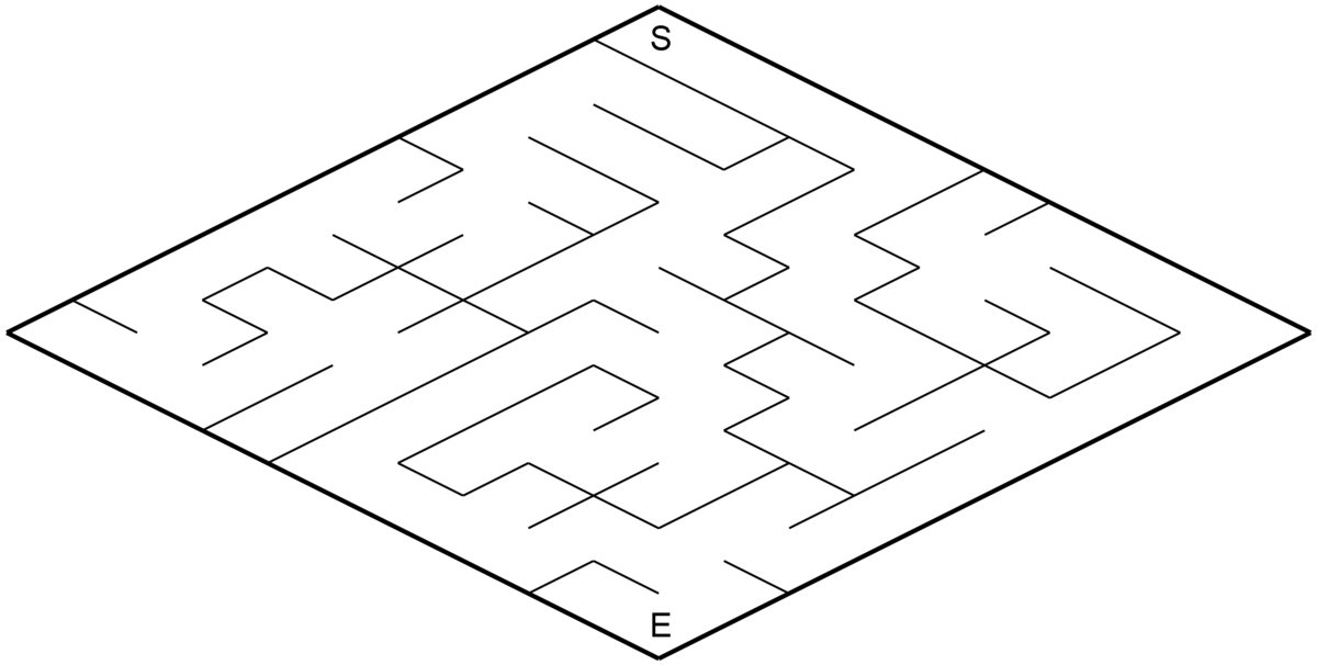 Mazes 3D Isometric Flat Example