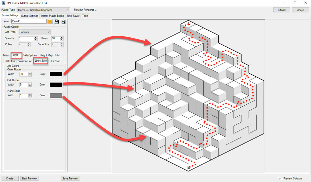 Mazes 3D Isometric Style Line Style Screenshot