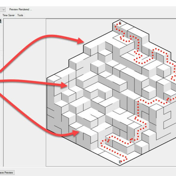 Mazes 3D Isometric Style Line Style Screenshot