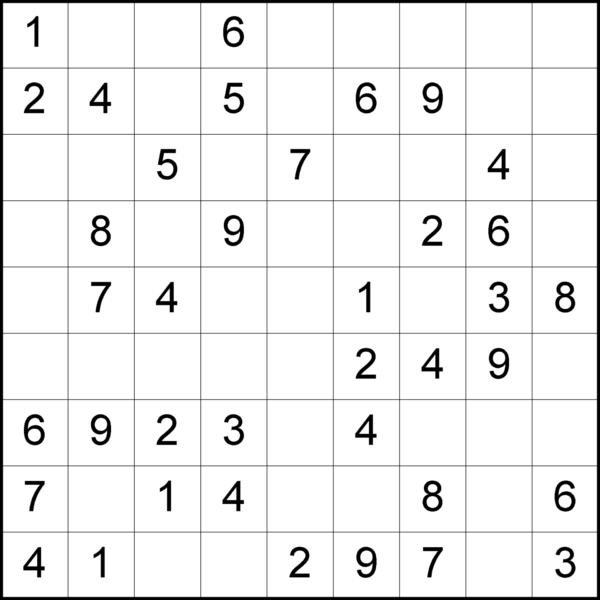 Latin Squares 9x9 Puzzle