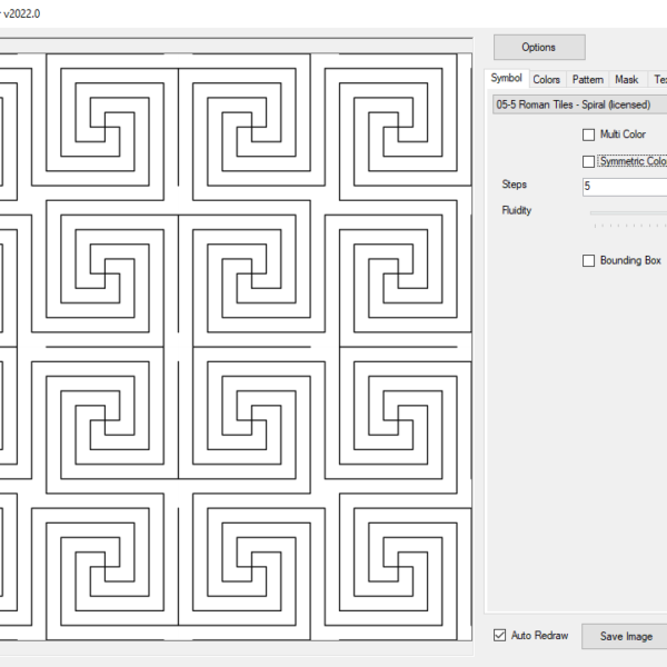 POD Graphics Maker Roman Mosaics 5 Spiral