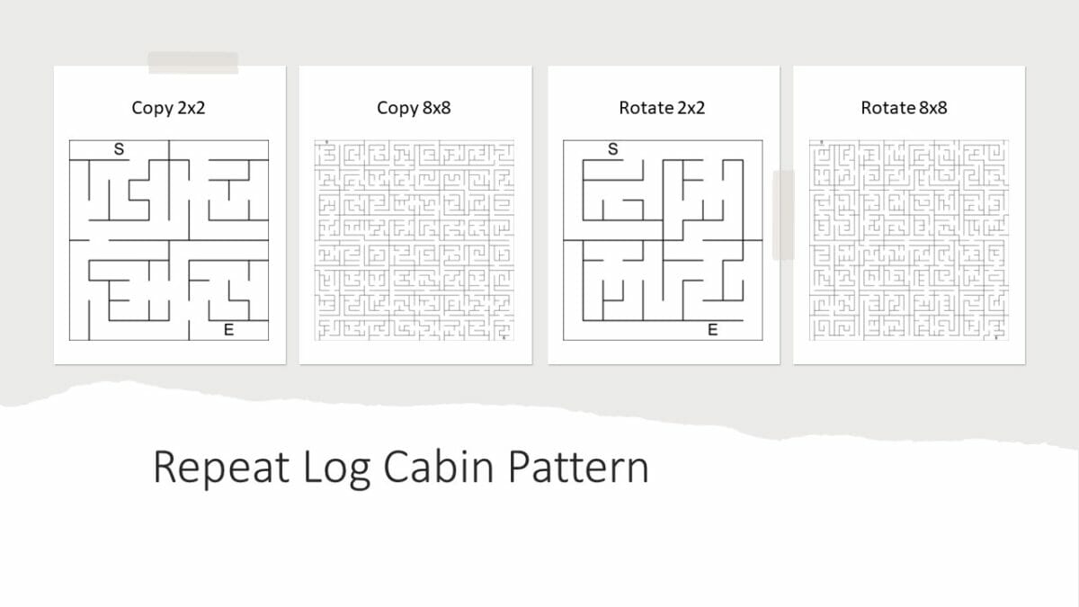 Puzzle Maker Pro - Mazes 2D Patchwork Log Cabin - Image 5