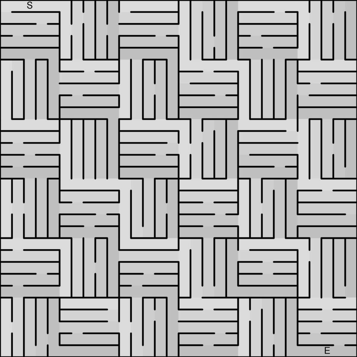 Basket Weave Maze Example