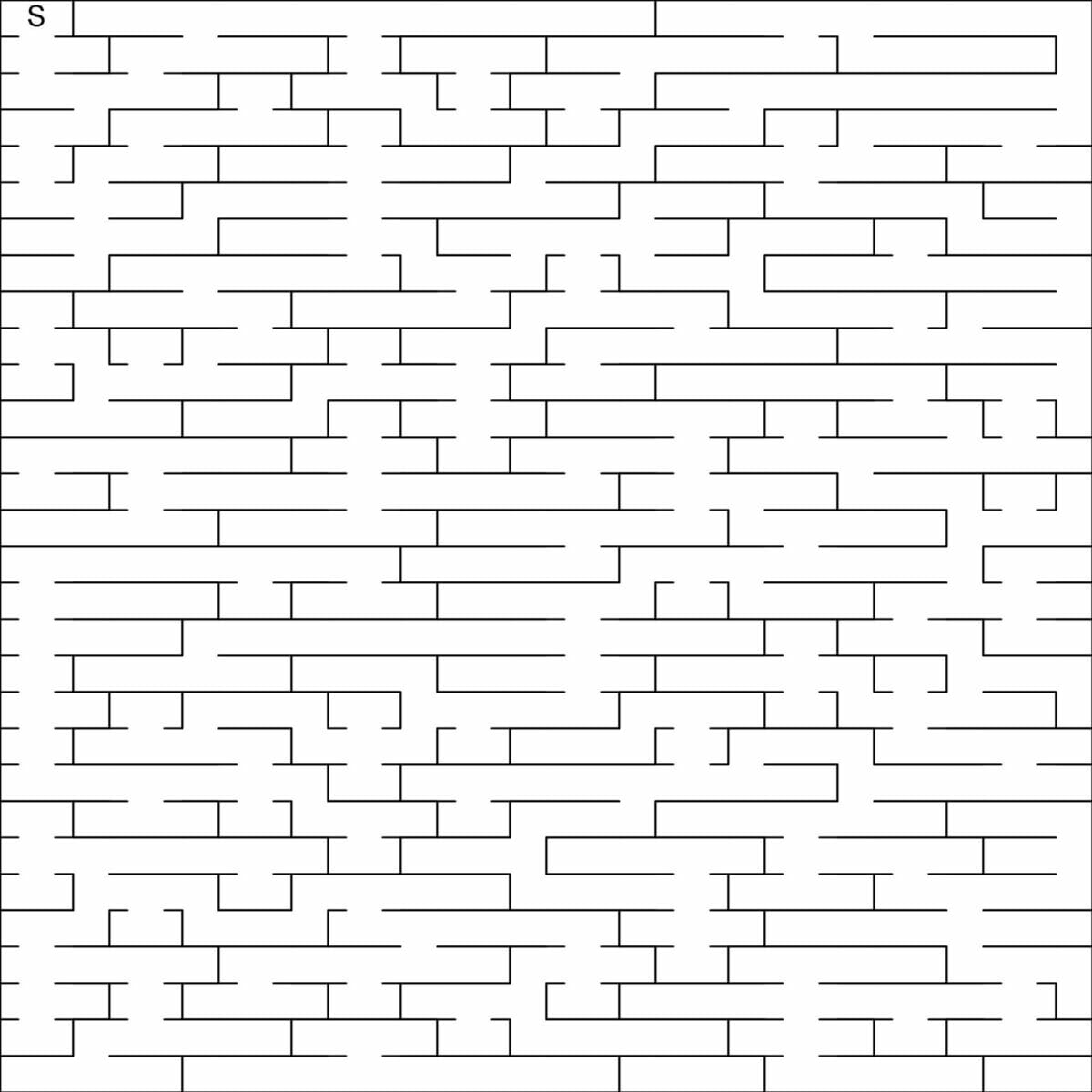 Mazes 2D Bricks Example 1