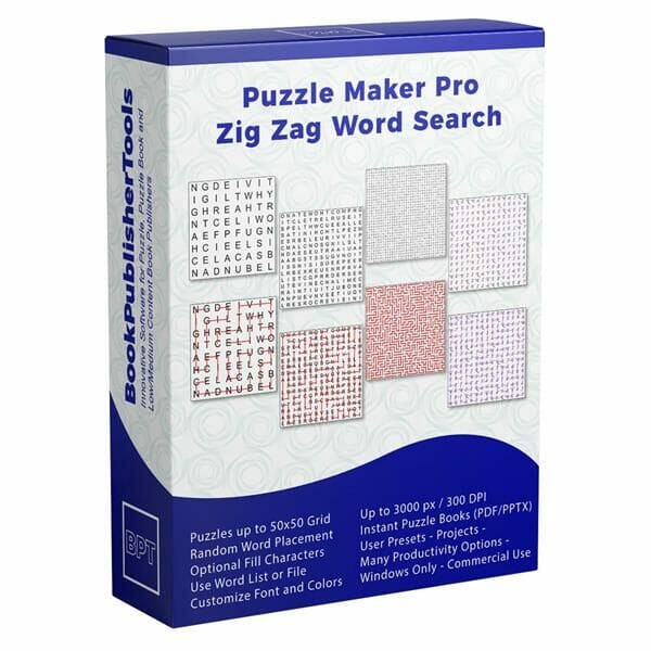 Zig Zag Word Search Box