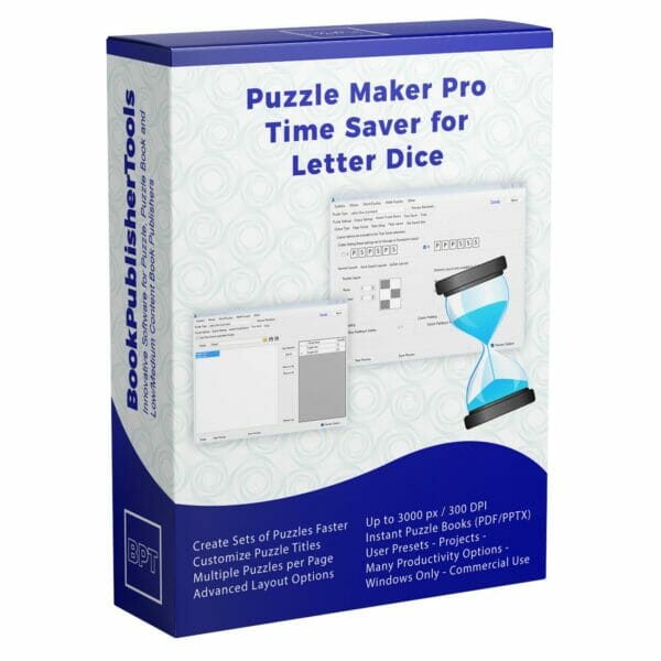Time Saver for Letter Dice Software Box