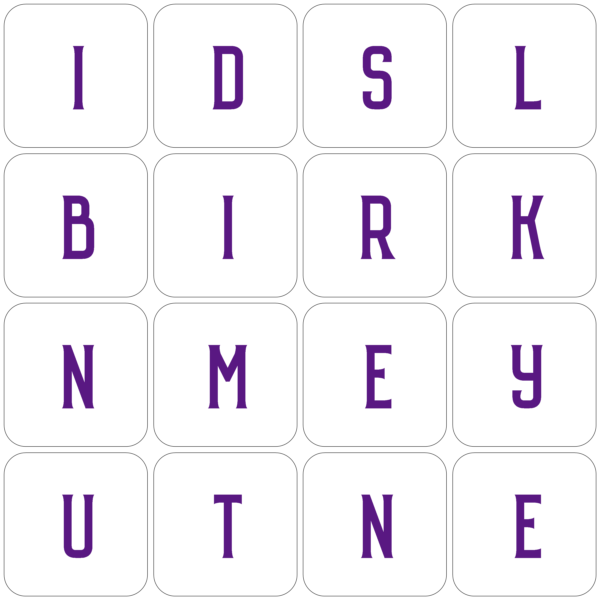 English 4x4 Font Styling