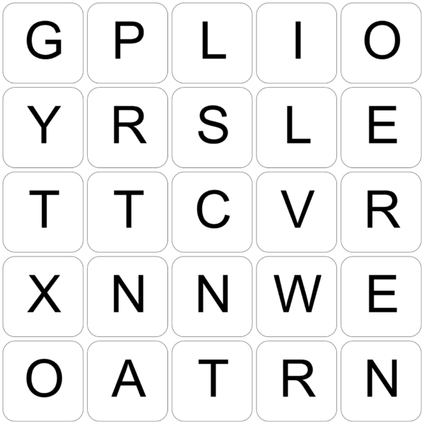 English 5x5