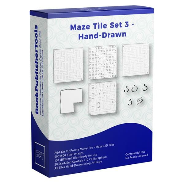 Maze Tile Set 3 - Hand-Drawn