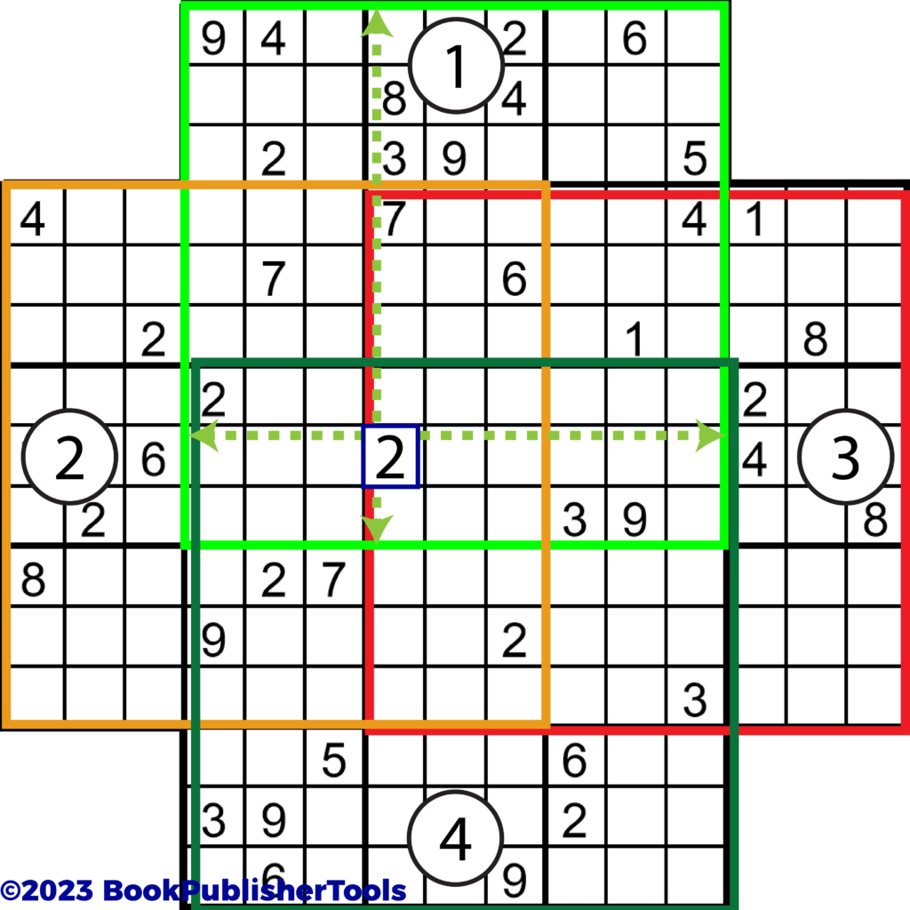Sudoku Flower Solving Example 4 A