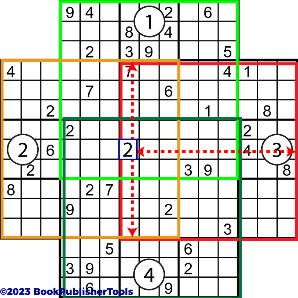 Sudoku Flower Solving Example 4 C