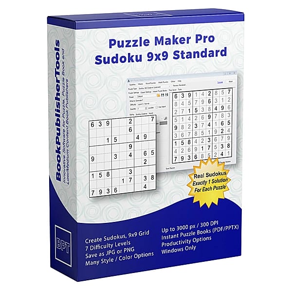 Puzzle Maker Pro - Sudoku 9x9 Standard