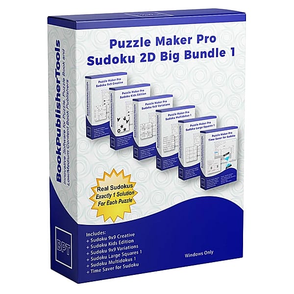 Puzzle Maker Pro - Sudoku 2D Big Bundle 1