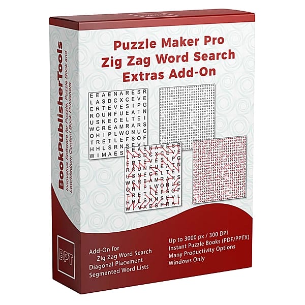 Puzzle Maker Pro - Zig Zag Word Search - Extras Add-On