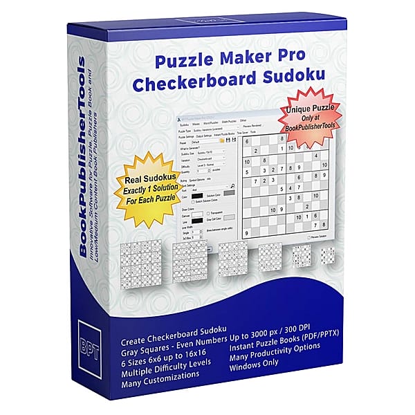 Puzzle Maker Pro - Checkerboard Sudoku