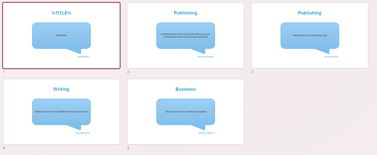 LCB Book Creator - Powerpoint Sheets