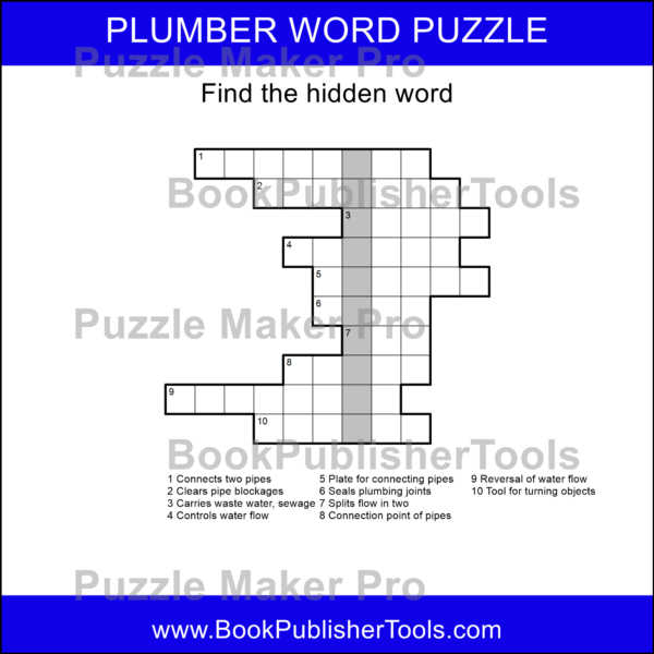Acrostic Column Example Plumber Theme