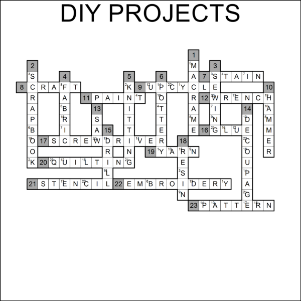 Acrostic Criss Cross - Letter Hints Solution