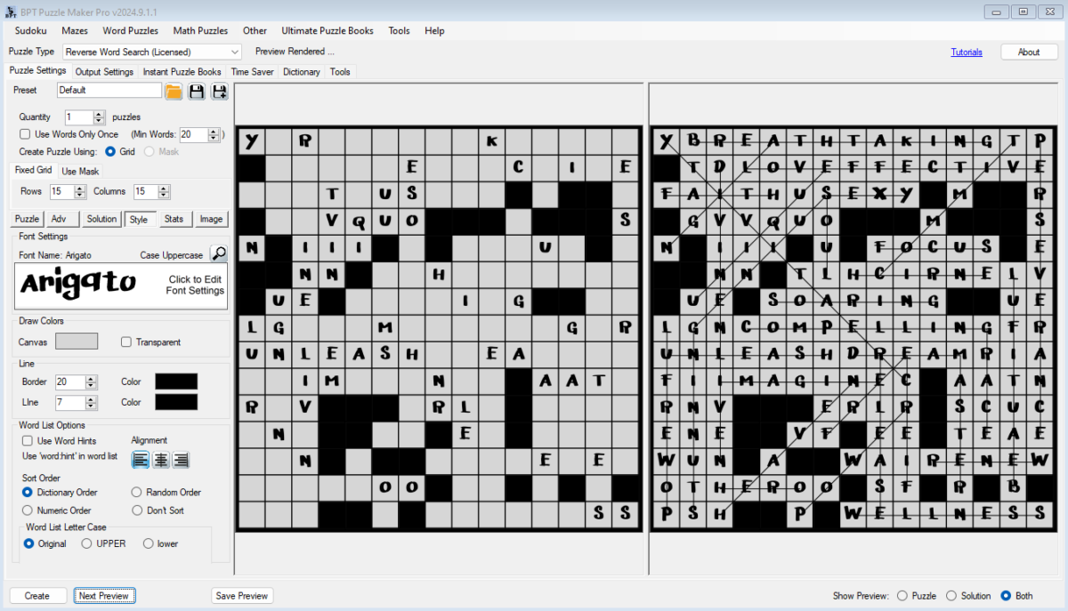 Puzzle Maker Pro - Reverse Word Search - Image 9