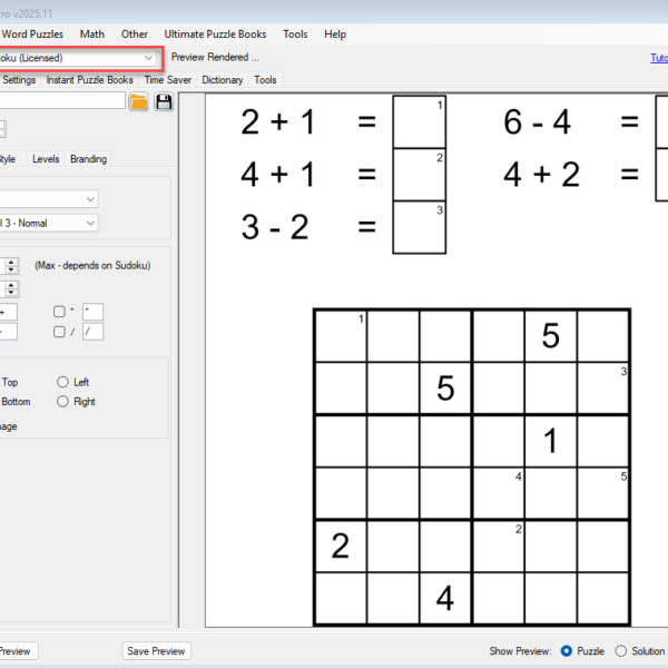 Math Sudoku - select module