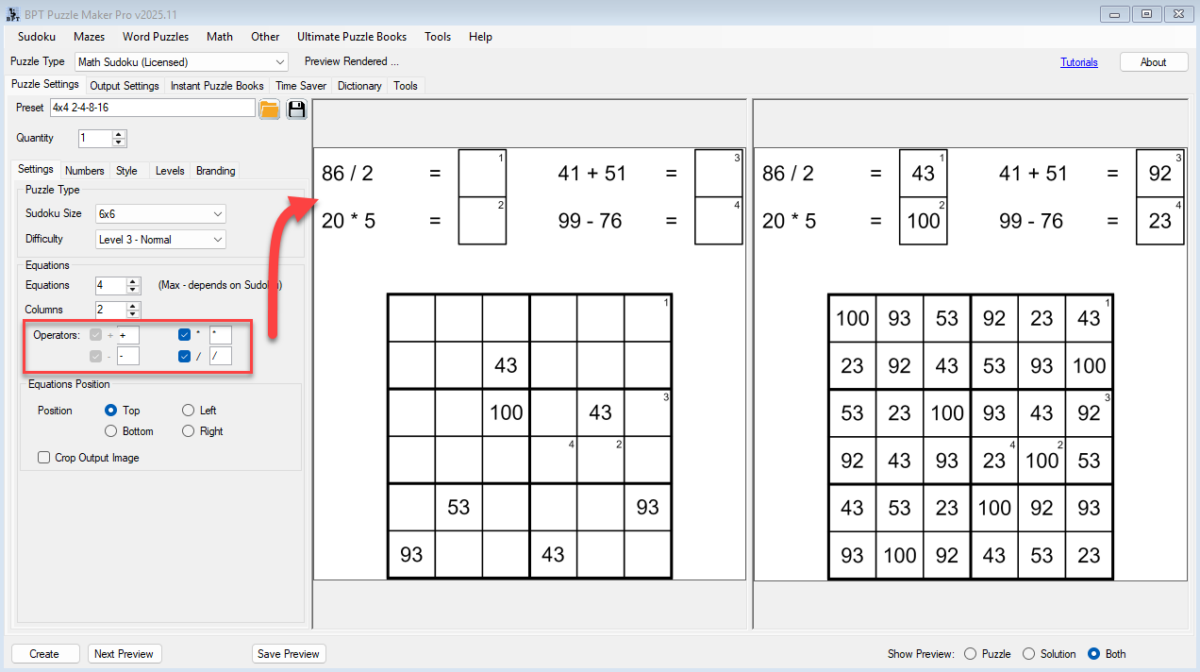 Math Sudoku - Adding Multiplication and Division
