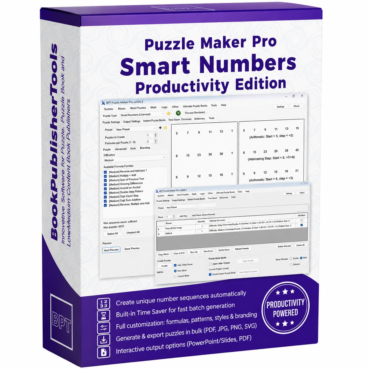 Puzzle Maker Pro - Smart Numbers | BookPublisherTools