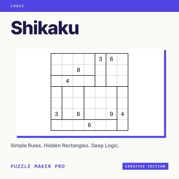 Puzzle Maker Pro - Shikaku